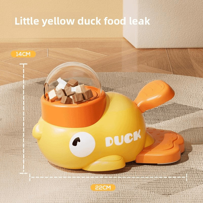 Quacky Duck Pet Feeder Toy - Fun Interactive Treat Dispenser for Cats & Dogs