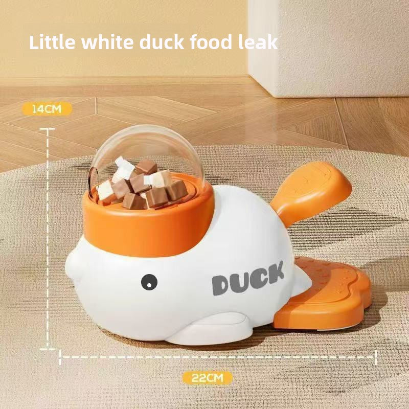 Quacky Duck Pet Feeder Toy - Fun Interactive Treat Dispenser for Cats & Dogs